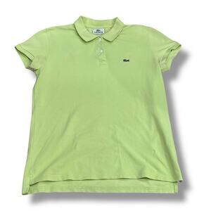 Lacoste Men’s Size L Green Cotton Polo Sleeve Shirt FR42